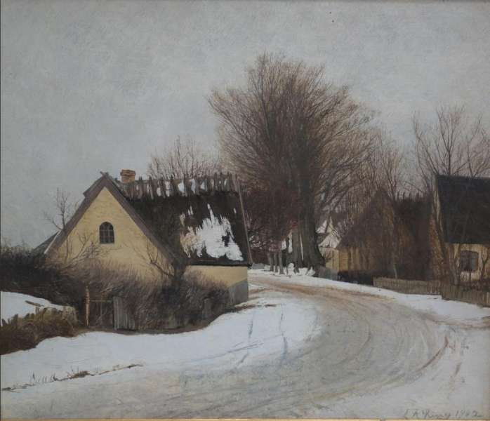 Landevejen gennem Vinderød.