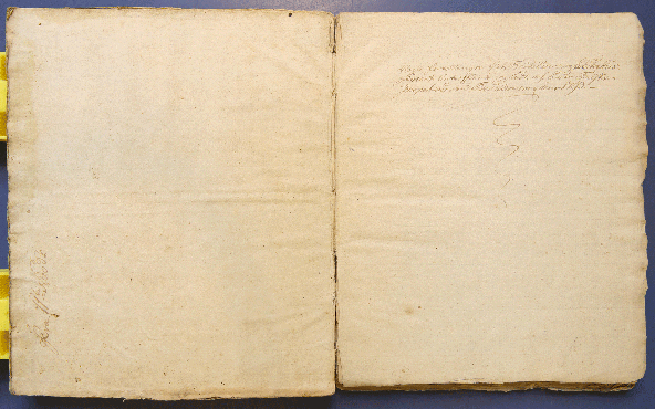 Titelbladet i Peter Falsters originale håndskrevne manuskript fra 1793.