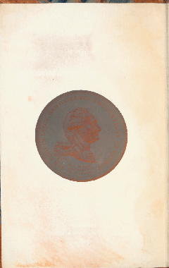 Billede af medaljon i udgaven af Peter Falsters fortællinger om Frederiksværk fra 1858